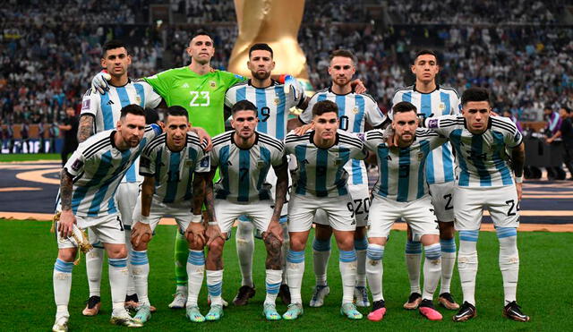 La selección argentina buscará acudir al Mundial 2026 y defender el título que ganó en Qatar 2022. Foto: EFE