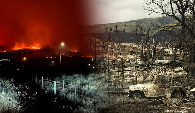 Los devastadores incendios en Hawái ya dejan 106 muertos. Foto: composición LR/AFP/KHON2 - Video: NBC