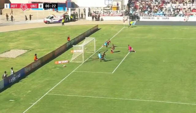 Janio Pósito abrió el marcador para los locales ante Universitario. Foto: captura/Liga 1 Max | Video: Liga 1 Max