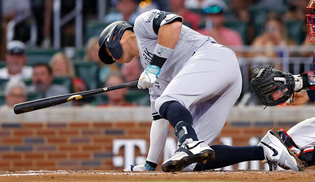La ofensiva de los New York Yankees no estuvo fina en la serie ante los Braves. Foto: AFP