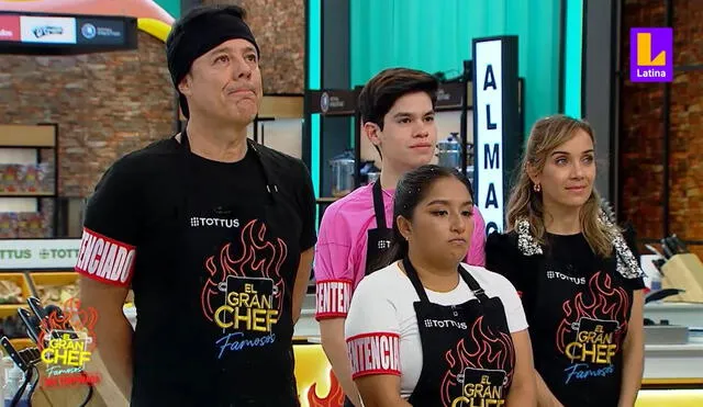 Los primeros participantes en llegar a la ronda de eliminación en la tercera temporada del 'El gran chef: famosos'. Foto: captura/Latina