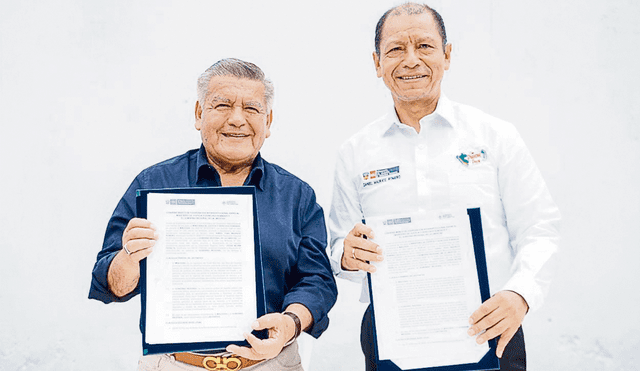 Capacitación. Maurate y Acuña firmaron convenio a favor de jóvenes infractores en Trujillo. Foto: difusión