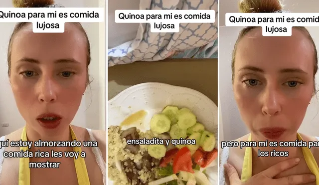 Usuarios estuvieron de acuerdo con el comentarios que hizo la joven sobre que la quinua es comida lujosa. Foto: composición LR/TikTok/@happyspirit_11