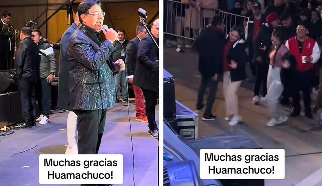 Los asistentes estaban bailando 'El casorio' mientras cantaba Lucho Paz. Foto: composición LR /captura de TikTok/@luchopazoficial