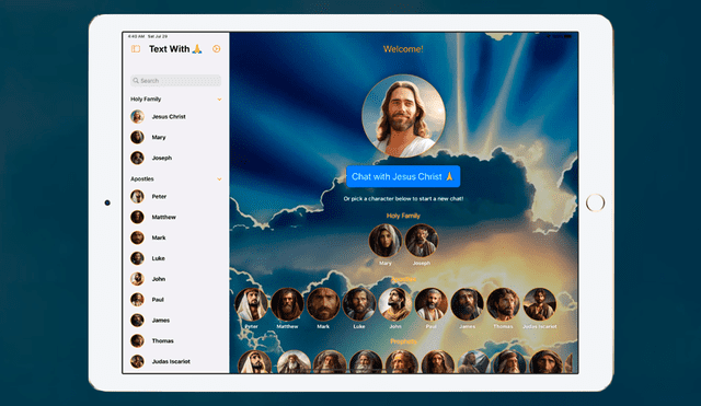 La aplicación Text With Jesus no está disponible, por el momento, para teléfonos Android. Foto: Text With Jesus