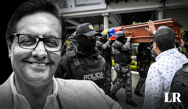 Christian Zurita, sucesor del candidato asesinado, reveló que cuenta con una fuerte custodia policial frente al riesgo. Foto: composición de Jazmin Ceras/La República/AFP