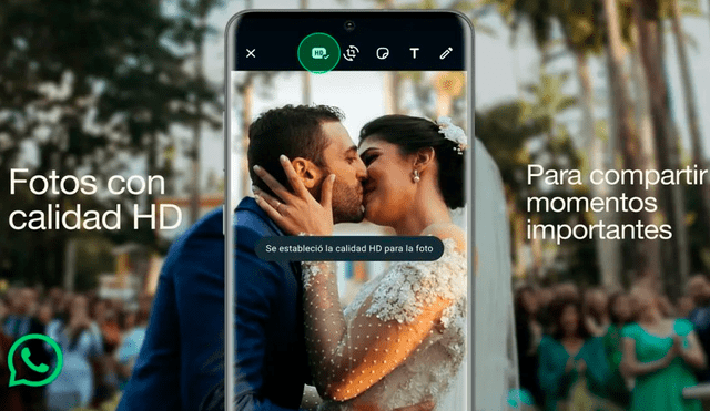 Ahora los usuarios pueden enviar fotos en alta definición a través de WhatsApp sin necesidad de instalar apps de terceros. Foto: WhatsApp