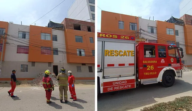 Los bomberos llegaron al lugar de los hechos. Foto: composición LR/Sergio Verde/La República - Video: Sergio Verde/La República