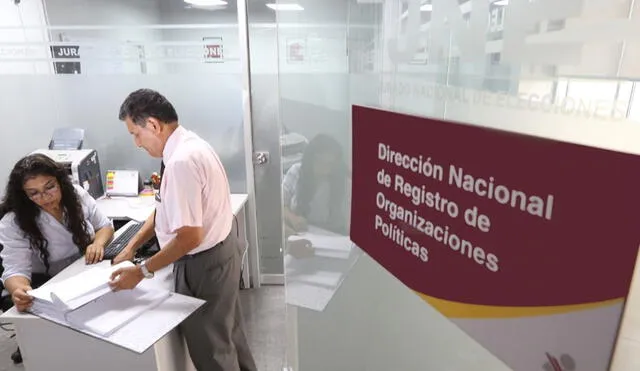 El Registro de Organizaciones Políticas (ROP) se encarga de la inscripción correcta de todo partido político para las elecciones. Foto: Andina.