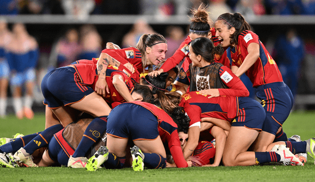 España consiguió por primera vez el Mundial Femenino. Foto: AFP