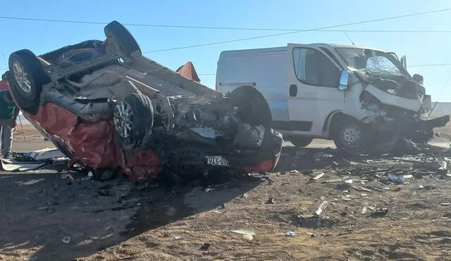 La PNP sospecha que el exceso de velocidad habría originado el accidente. Foto: Radio Americana