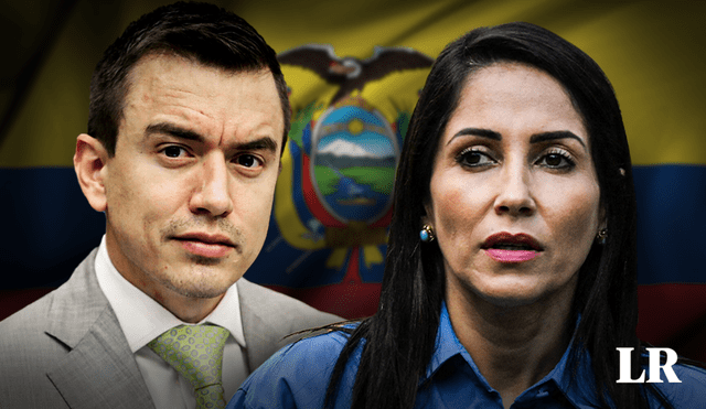 Daniel Noboa y Luisa González pasaron a  segunda vuelta y disputarán la presidencia en octubre. Foto: composición de Jazmin Ceras para LR/AFP
