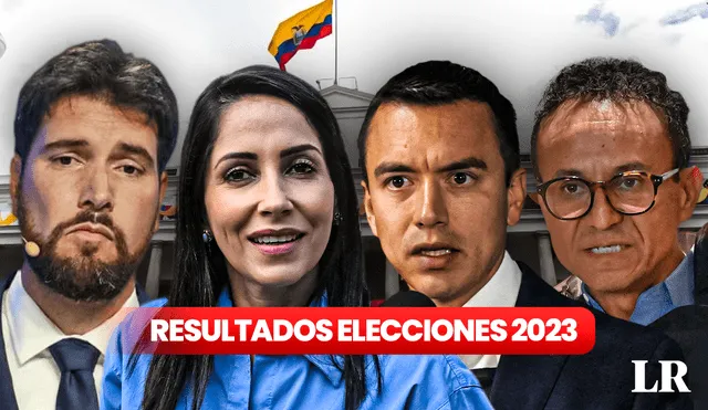 ¿Quién será el sucesor o sucesora de Guillermo Lasso? Así van los resultados de las elecciones en Ecuador. Foto: composición de Álvaro Lozano/AFP