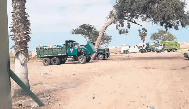 Situación. Camiones con residuos llegan al Parque Zonal. Foto: difusión