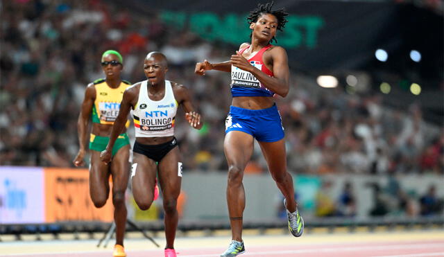 Marileidy Paulino competirá en la final de 400 m este miércoles 23 de agosto. Foto: AFP
