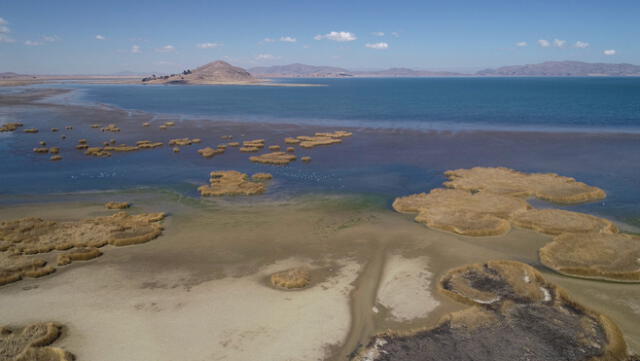 Desciende nivel del agua del Lago Titicaca. Foto: difusión