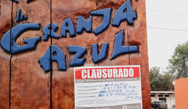 La clausura del local de la Granja Azul se realizó el pasado 8 de agosto. Foto: Bárbara Mamani/La República