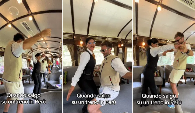 Famoso tren de Cusco brinda un espectáculo para sus pasajeros. Foto: composición LR/@divanoletto - Video: @divanoletto