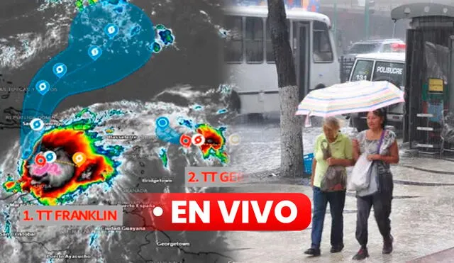 Conoce cómo la tormenta Franklin va afectando HOY a Venezuela. Foto: composición LR/ Inameh/ El Periodiquito