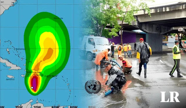 ONU dijo que "está listo para ayudar a las autoridades a evaluar el impacto de la tormenta". Foto: composición de Fabrizio Oviedo/La República/NHC/Noticias SIN - Video: The Weather Channel