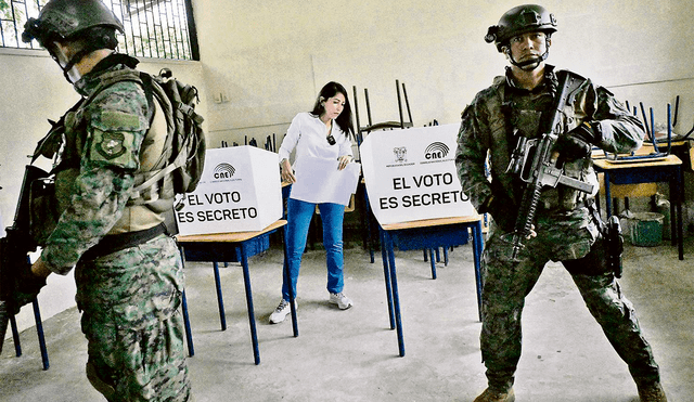 Primera candidata. La correísta Luisa González fue congresista y es la primera mujer en disputar una segunda vuelta electoral. Foto: difusión