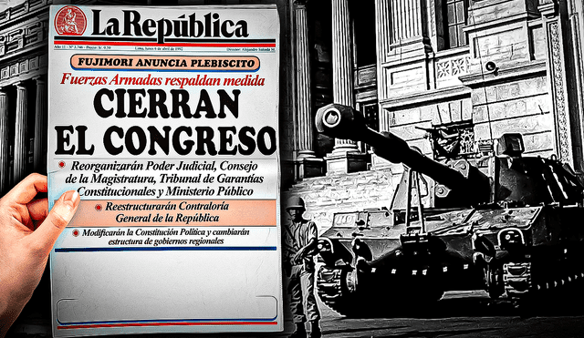 La histórica portada de La República tras el autogolpe del 5 de abril