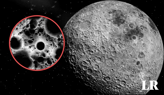 Cráter desde Lunar Reconnaissance Orbiter. Foto: composición LR / NASA