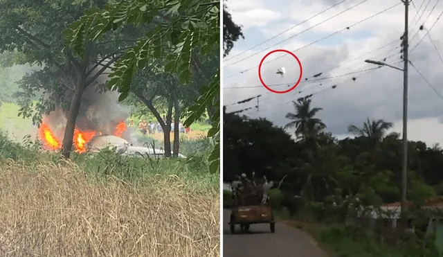 Accidente de avioneta en Yaritagua alarmó a toda una población. Foto: composición LR/Twitter