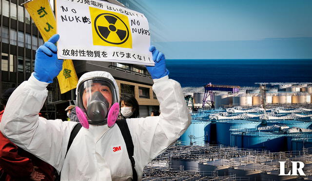 Distintas protestas se han desarrollado por el el vertido del agua de la planta nuclear de Fukushima al mar. Foto: composición LR/AFP - Video: RTVE/YouTube