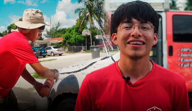 Randy Roblero ha logrado generar un exitoso negocio de limpieza de autos en West Palm, Florida. Foto: composición LR/CNBC