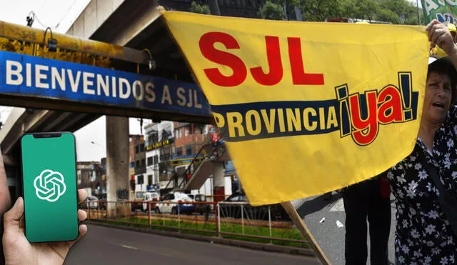 ChatGPT respondió a la polémica sobre si San Juan de Lurigancho debería dejar de ser un distrito. Foto: composición LR/Andina