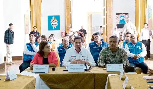 Reunión. Chávez Cresta dialogó con autoridades regionales. Foto: difusión