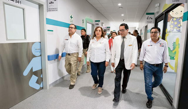 Compromiso. La presidenta Dina Boluarte aseguró que se designará presupuesto de 7 millones de soles para la operatividad del nuevo hospital de Chulucanas. Foto: difusión