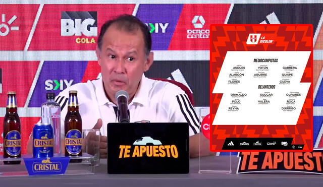 El entrenador de la selección habló sobre su lista de convocados. Foto: captura FPF/Bicolor