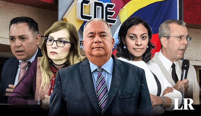 Conoce a los cinco nuevos rectores elegidos para conformar el CNE. Foto: composición LR/ Efecto Cocuyo/ El Periodiquito