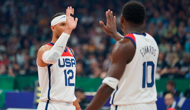 Estados Unidos superó a Nueva Zelanda en su debut en el Mundial de Baloncesto 2023. Foto: @usabasketball