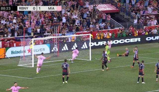 Lionel Messi sumó un nuevo gol con las garzas, pero esta vez en la MLS. Foto: captura/Apple TV