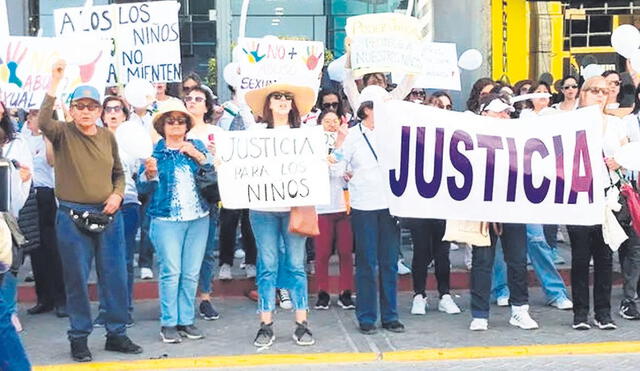 Piden justicia. Población arequipeña se siente indignada con el fallo del Poder Judicial. Foto: difusión