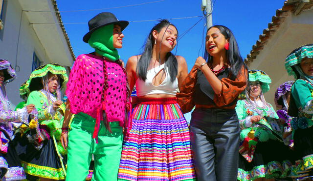 Renata, Wendy y Naysha se reunieron en el Cusco para grabar el videoclip de ‘Unidas’. Foto: difusión