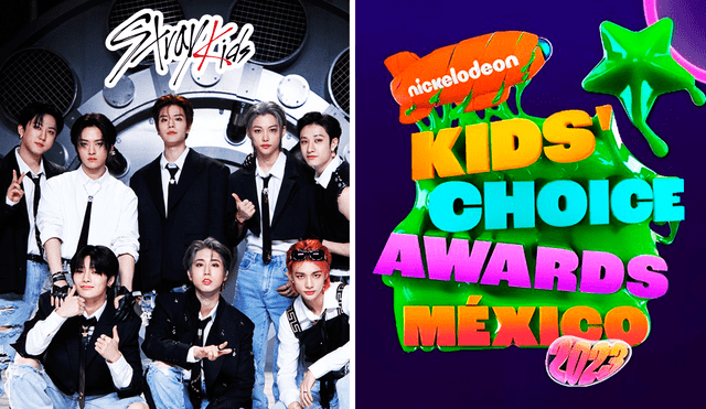 Stray Kids ganó en la categoría de grupo k-pop favorito en los Kids Choice Awards México 2023. Foto: composición LR/ JYP Entertainment/ Nickelodeon