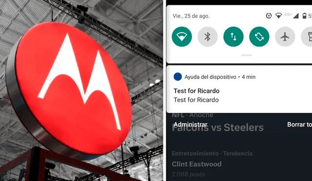 El mensaje llegó a los celulares de la marca Motorola el viernes 25 de agosto. Foto: composición LR/Hipertextual/captura de X