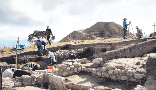 Excavaciones. La zona investigada por los arqueólogos está en la provincia de Chota y se extiende casi dos kilómetros. Foto: difusión