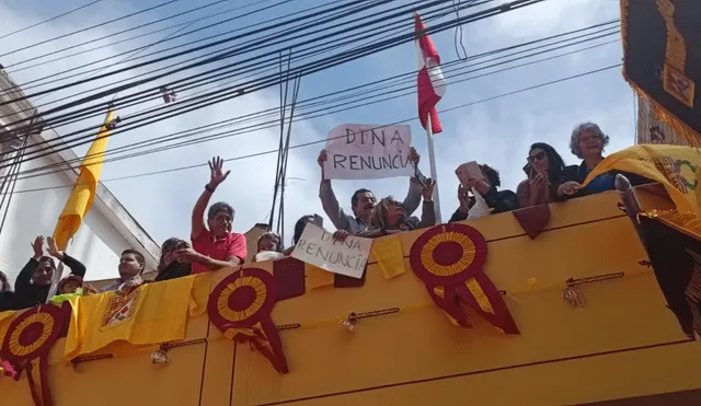 Ciudadanos protestaron contra Dina Boluarte en Tacna. Foto: Liz Ferrer/La República