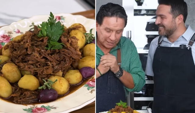 Giacomo Bocchio rinde homenaje a su natal Tacna con plato típico. Foto: composición LR / captura de YouTube / Giacomo Bocchio