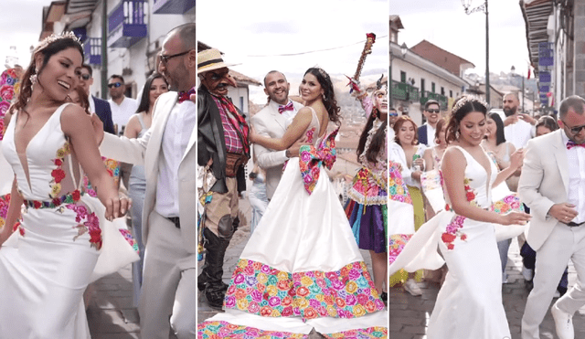 Una boda de ensueño se realizó en la Ciudad Imperial. Foto: composición LR/@ricartervideografos - Video: @ricartervideografos