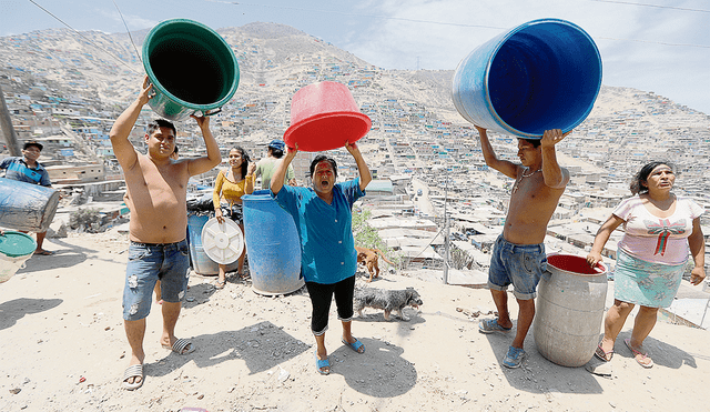 Los distritos que reciben poco abastecimiento de agua, serían los más afectados. Foto: La República