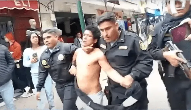 Delincuente fue finalmente liberado. Foto y video: Panamericana