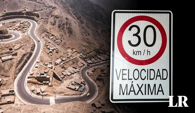 El nuevo límite es parte del proceso de implementación de control de tránsito vehiculas en la vía. Foto: composición de Fabrizio Oviedo/La República/Andina