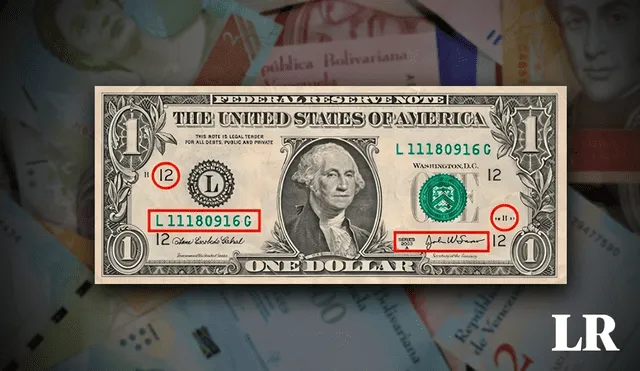 Este billete de 1 dólar destaca por ser único en el mercado de la numismática internacional. Foto: composición de Fabrizio Oviedo/La República