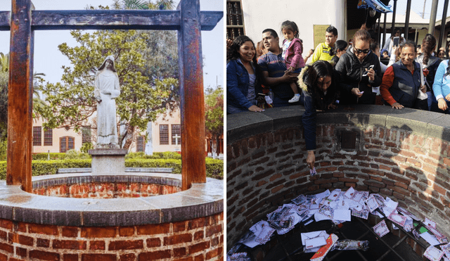 Descubre qué es lo que pasa con las cartas del pozo de los deseos de Santa Rosa de Lima. Foto: composición LR/La República